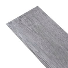 Vidaxl Podlahová krytina PVC 5,02 m2 2 mm samolepicí matné šedé dřevo
