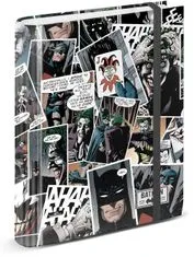 CurePink Kroužkový pořadač A4 DC Comics|Batmna: Joker (28 x 32 x 3,50 cm)