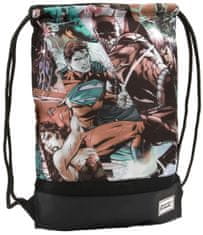 CurePink Batoh - pytlík gym bag DC Comics: Justice League (34 x 49 cm)