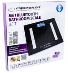 Esperanza Osobní váha s funkcí Bluetooth B.FIT EBS016K 8v1 černá