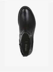 Geox Černé dámské kotníkové kožené boty Geox 36