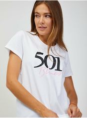 Levis Bílé dámské tričko Levi's 501 S