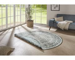 NORTHRUGS Kusový koberec Twin Supreme 104167 Siruma Green/Cream kruh – na ven i na doma 140x140 (průměr) kruh