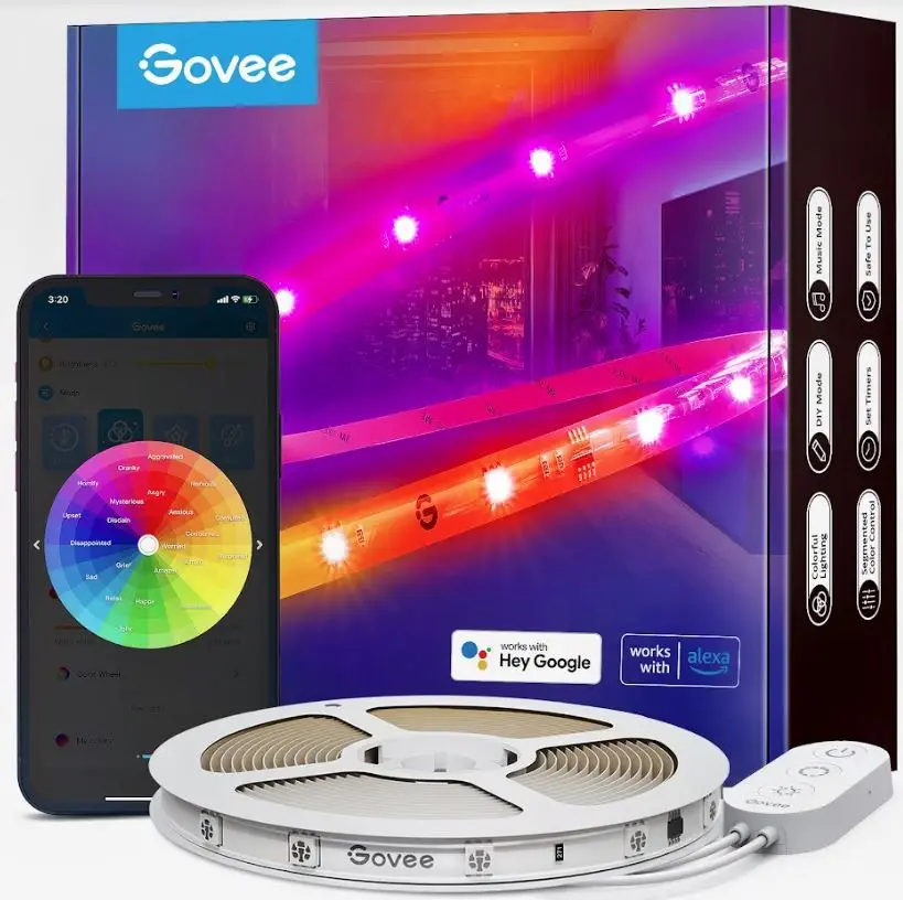 Levně Govee WiFi RGBIC Smart PRO LED pásek 5m - extra odolný