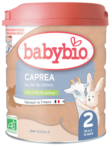 Levně Babybio Caprea 2 pokračovací kozí kojenecké bio mléko 800 g