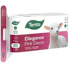 Tento 229386 Toaletní papír "Ellegance Pink Decor", 16 rolí, 3-vrstvý
