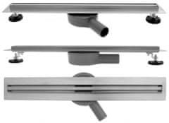 REA Lineární odtokový žlab + sifon + nožičky + rošt neo 700 slim pro (REA-G8401)