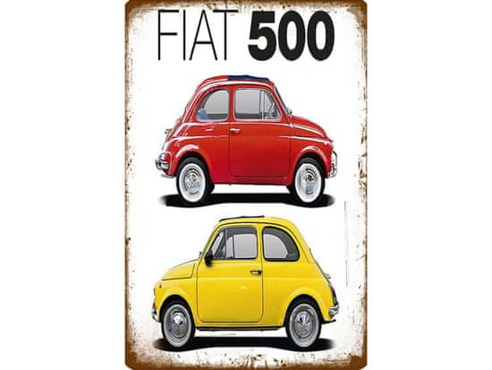 Cedule-Cedulky Plechová cedule Fiat 500 II