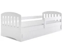 Dětská postel Bohuš 1 80x160 - 1 osoba – Bílá, Bílá