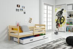 Importworld Dětská postel Liběna - 1 osoba, 80x190 s úložným prostorem – Borovice, Bílá