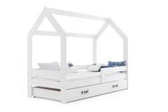 Importworld Dětská postel Igor - 1 osoba, 80x160, s úložným prostorem – Bílá