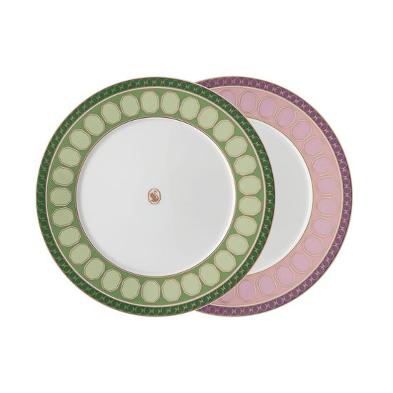 Rosenthal ROSENTHAL SWAROVSKI SIGNUM FERN + ROSE Sada talířů 23 cm