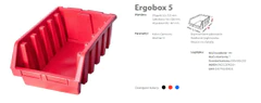 PATROL Ergobox 5 červený, 330 X 500 X 180 mm