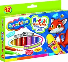BAMBINO Stick Crayons 12 barev