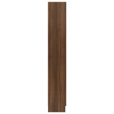 shumee Vitrína hnědý dub 82,5 x 30,5 x 185,5 cm kompozitní dřevo