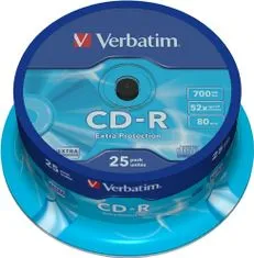 Verbatim CD-R80 700MB/ 52x/ Extra Protection/ 25pack/ spindle