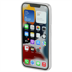 Hama ClearandChrome, kryt pro Apple iPhone 13 Pro, recyklovaný materiál, stříbrný