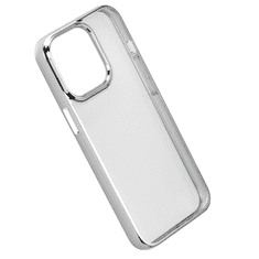 Hama ClearandChrome, kryt pro Apple iPhone 13 Pro, recyklovaný materiál, stříbrný