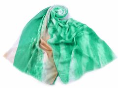 Kraftika 1ks zelená pastelová šátek / šála 85x180 cm