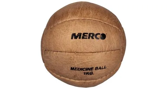 Merco Leather kožený medicinální míč, 1 kg