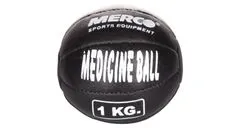 Merco Black Leather kožený medicinální míč, 6 kg