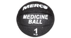 Merco Black gumový medicinální míč, 1 kg