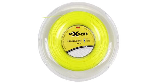 Exon Tournament tenisový výplet 200 m žlutá neon, 1,20