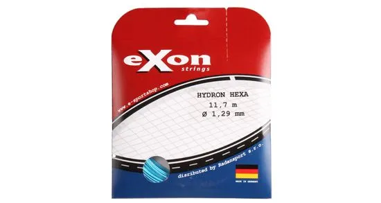 Exon Multipack 2ks Hydron Hexa tenisový výplet 11,7 m modrá, 1,24