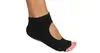 Grippy S2 ponožky na jógu, bezprsté černá
