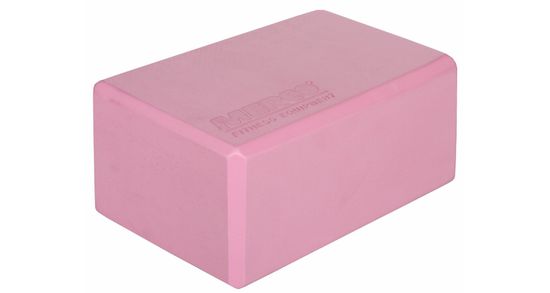 Merco Yoga Block kostka na jógu růžová, 10 cm