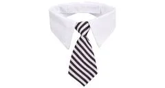 Merco Gentledog kravata pro psy černá-bílá, S