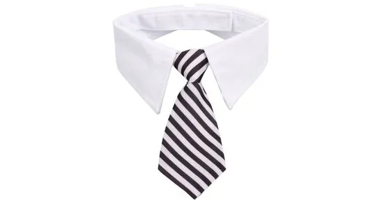 Merco Gentledog kravata pro psy černá-bílá, L