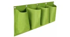 Merco Multipack 3ks Horizontal Grow Bag 4 textilní květináče na zeď zelená, 1 ks