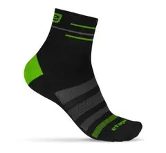 Etape SOX sportovní ponožky černá-zelená, M/L