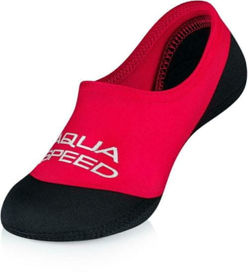 Aqua Speed Multipack 2ks Neo dětské neoprenové ponožky červená, 34/35