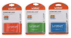 LiveUp Multipack 7ks Aerobic guma posilovací guma 50 x 5 cm oranžová, L