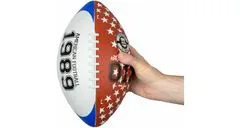 New Port Multipack 2ks Chicago Large míč pro americký fotbal bílá-hnědá, č. 5
