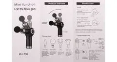 Merco Massage Gun Mini vibrační masážní pistole černá
