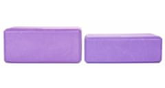 Merco Yoga Block kostka na jógu fialová, 7,5 cm