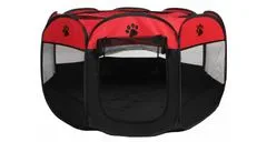 Merco Pet Octagonal ohrádka pro psy červená-černá