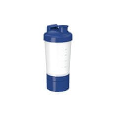 Elasto Shaker "Protein" Pro se dvěmi přihrádkami, Transparentní/Standardní modrá PP