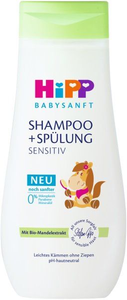 Levně HiPP Babysanft Dětský šampón s kondicionérem 200 ml