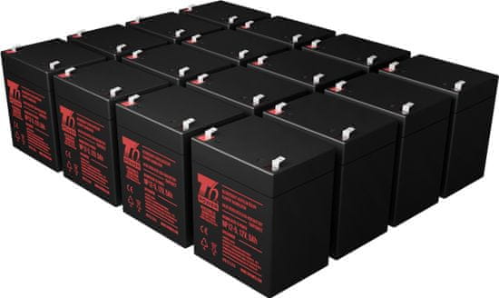 T6 power Sada baterií pro APC Smart-UPS SURT6KRMXL3U-TF5, VRLA, 12 V