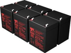 T6 power Sada baterií pro APC Smart-UPS SRT 72V, VRLA, 12 V