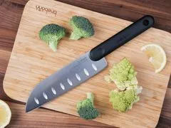 Trebonn Nůž na ovoce a zeleninu Santoku černá 18 cm