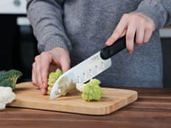 Trebonn Nůž na ovoce a zeleninu Santoku černá 18 cm
