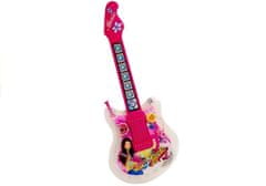 Dětská kytarová sada s mikrofonem a brýlemi růžová 51 cm