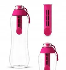 DAFI Filtrační láhev na vodu 0,5L + 1 Filtr růžová
