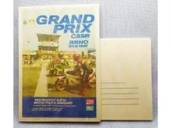 Cedule-Cedulky Dřevěná pohlednice - Grand Prix ČSSR 1981