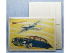 Cedule-Cedulky Dřevěná pohlednice - Tatraplan